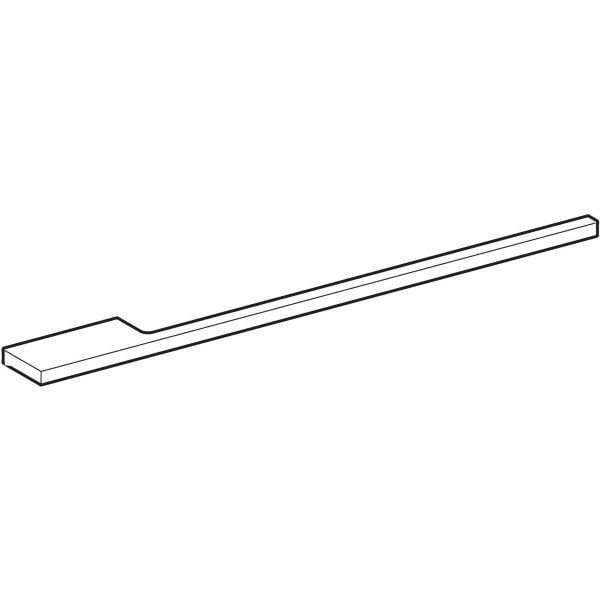 Geberit Handtuchhalter für Badmöbel, chrom mit rechtwinkliger Ecke