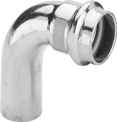 Viega Bogen 90 Grad mit SC Profipress G 2616.1 für Gas in 28mm Kupfer