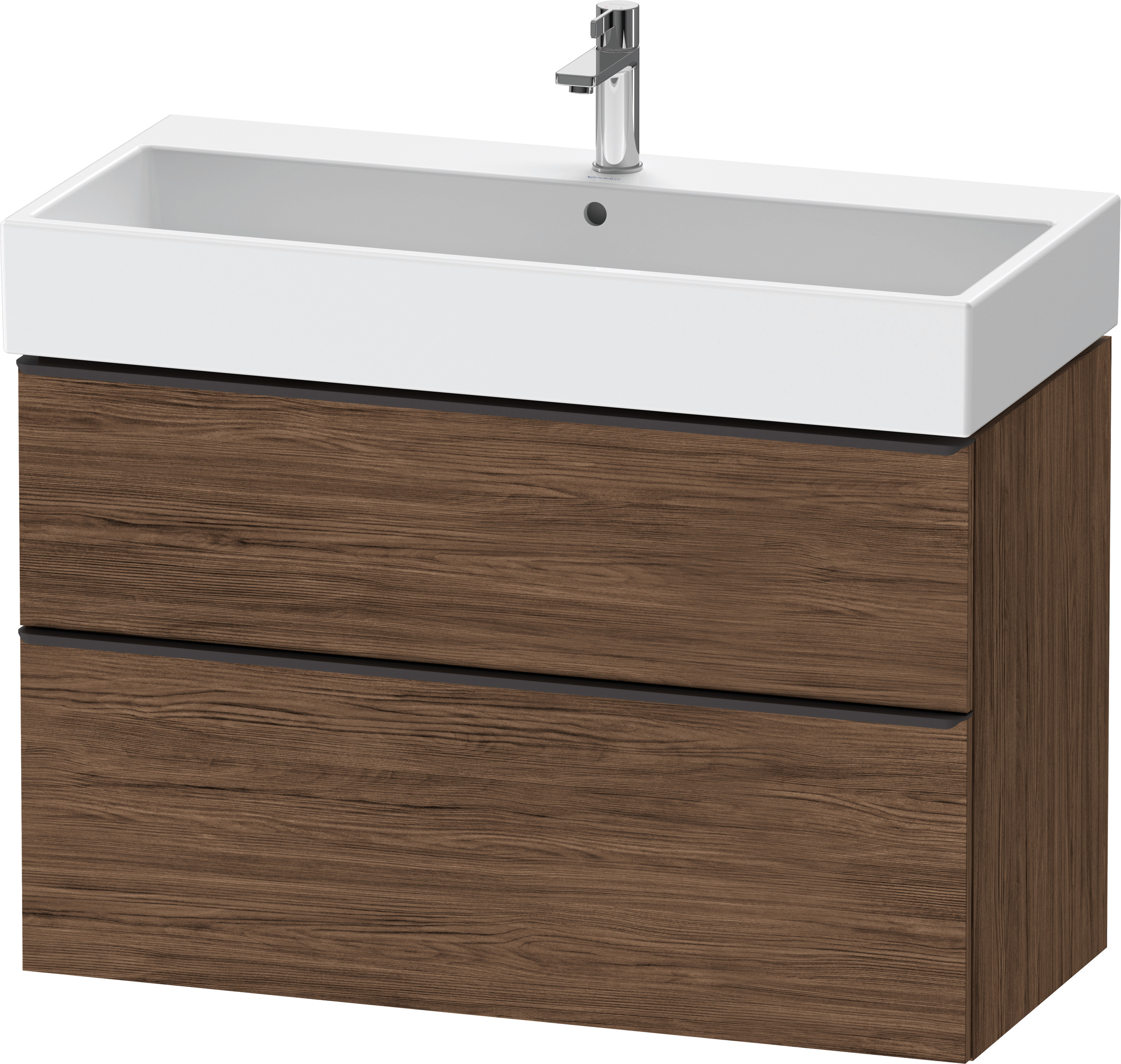 Duravit D-Neo WTU,Ausz:1,Schubk:1,GR:Dia.Schw 984x442x625mm,Wandh,Nussb.Dkl.Matt,Dek.