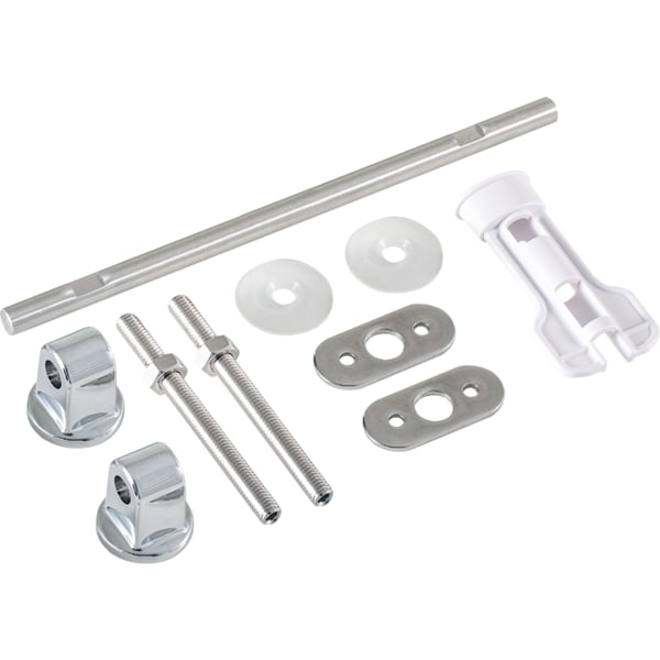 Geberit Set Scharniere mit Scharnierwelle f. WC-Sitz Befestigung von unten (2 St.)