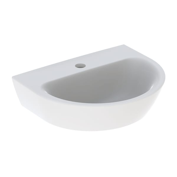 Geberit Renova Handwaschbecken, 45x36cm m. Hl., o. Ül., weiß, KeraTect