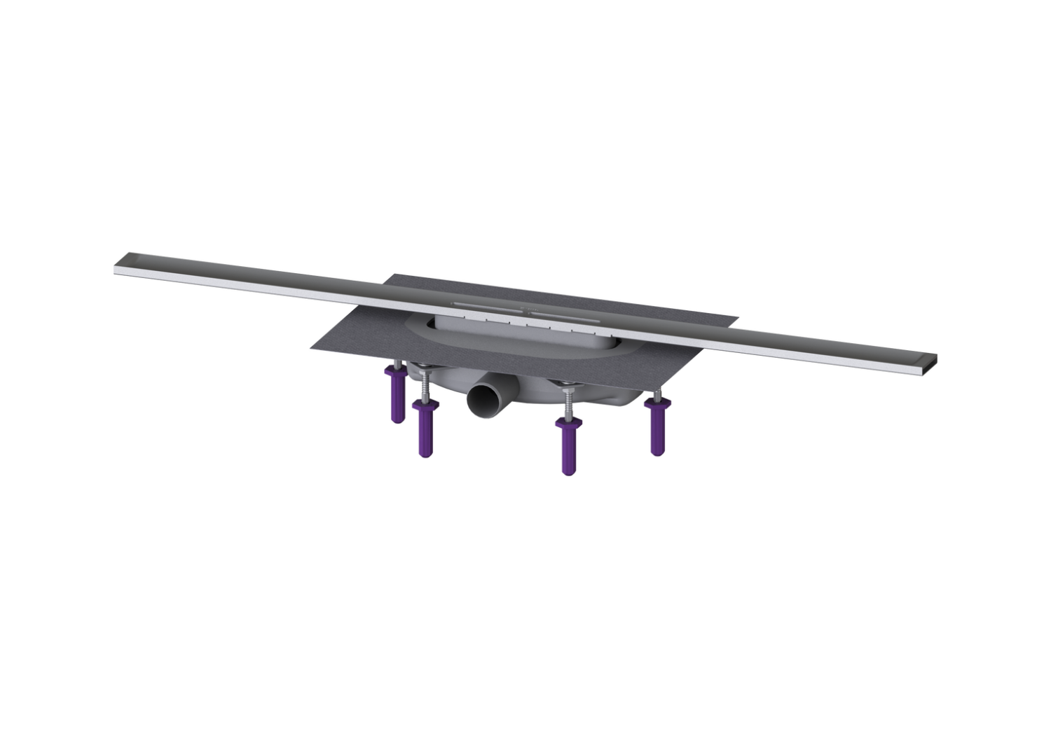 KESSEL-Duschrinne Linearis Infinity 60 L: 900 mm, DN 40, Edst. geb., Megastop