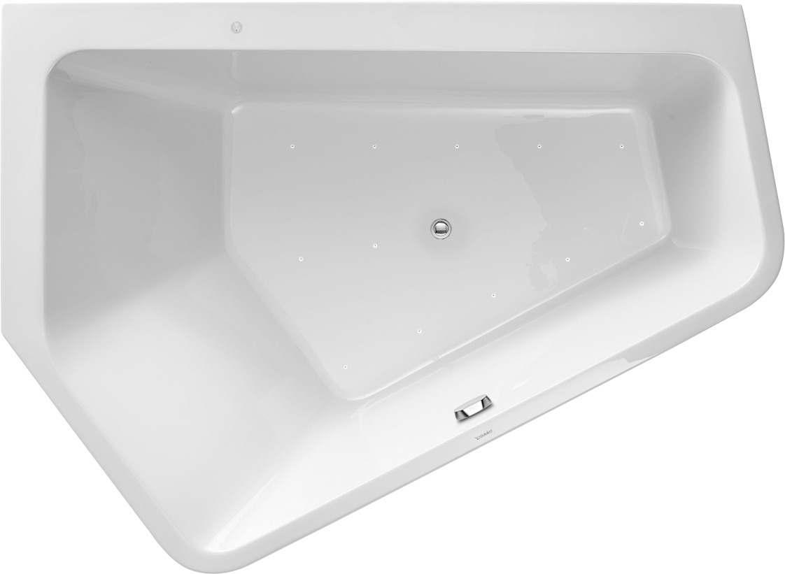 Duravit Paiova 5 Whirlw. 1900x1400mm Einbau Ecke L,Rückens.2 Pos.L,Air-Syst.,Weiß