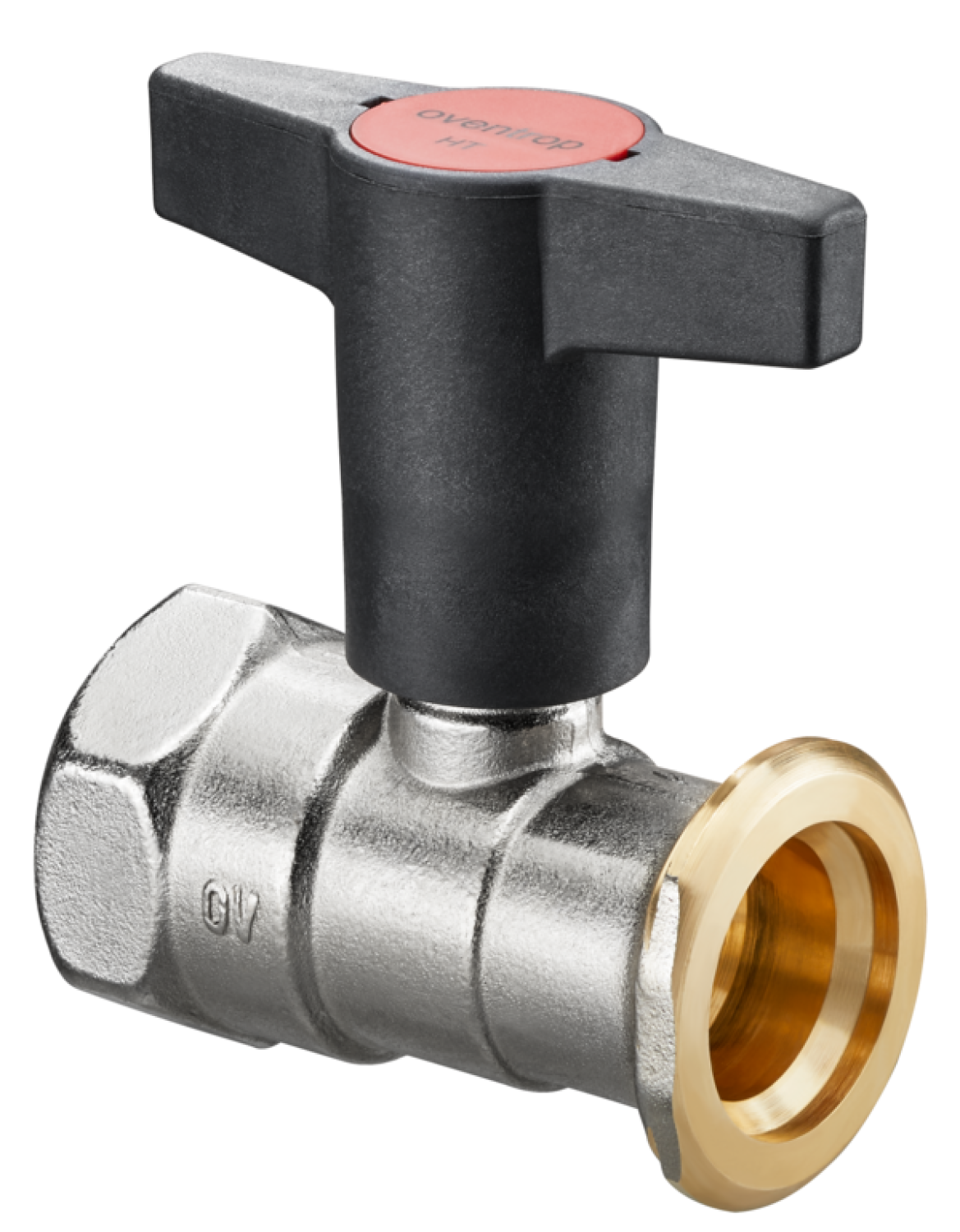 OVENTROP-Pumpenkugelhahn "Optibal P" ohne Sperrventil, DN32,1 1/4 x G 2", Ms