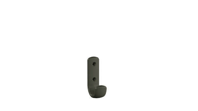 HEWI Garderobenhaken Ser 477, H:75mm felsgrau