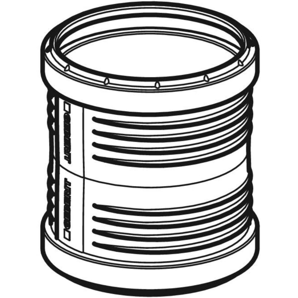Geberit Silent-PP Doppelsteckmuffe d40