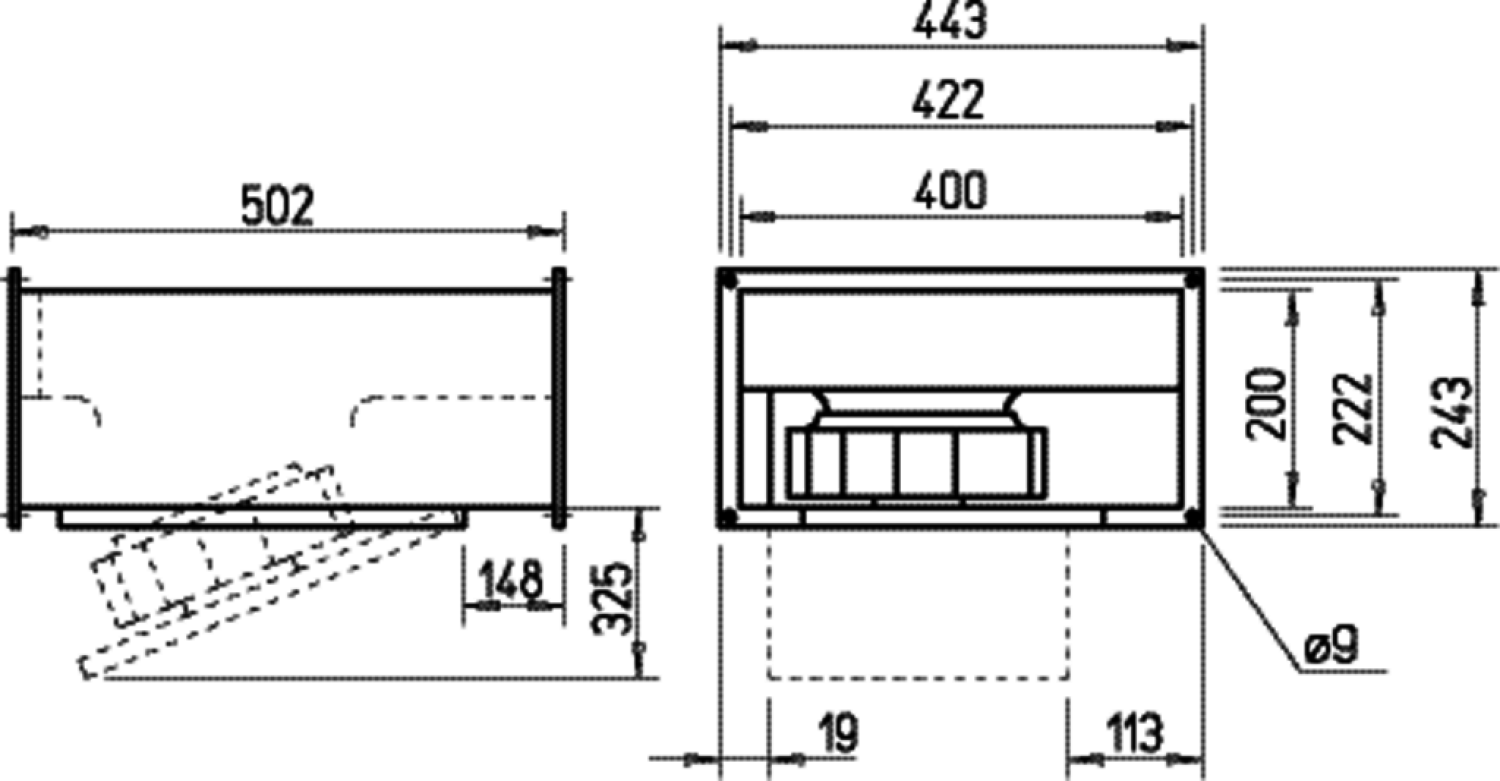 Helios KRW 225/2/40/20 Kanalventilator schwenkout 1-PH
