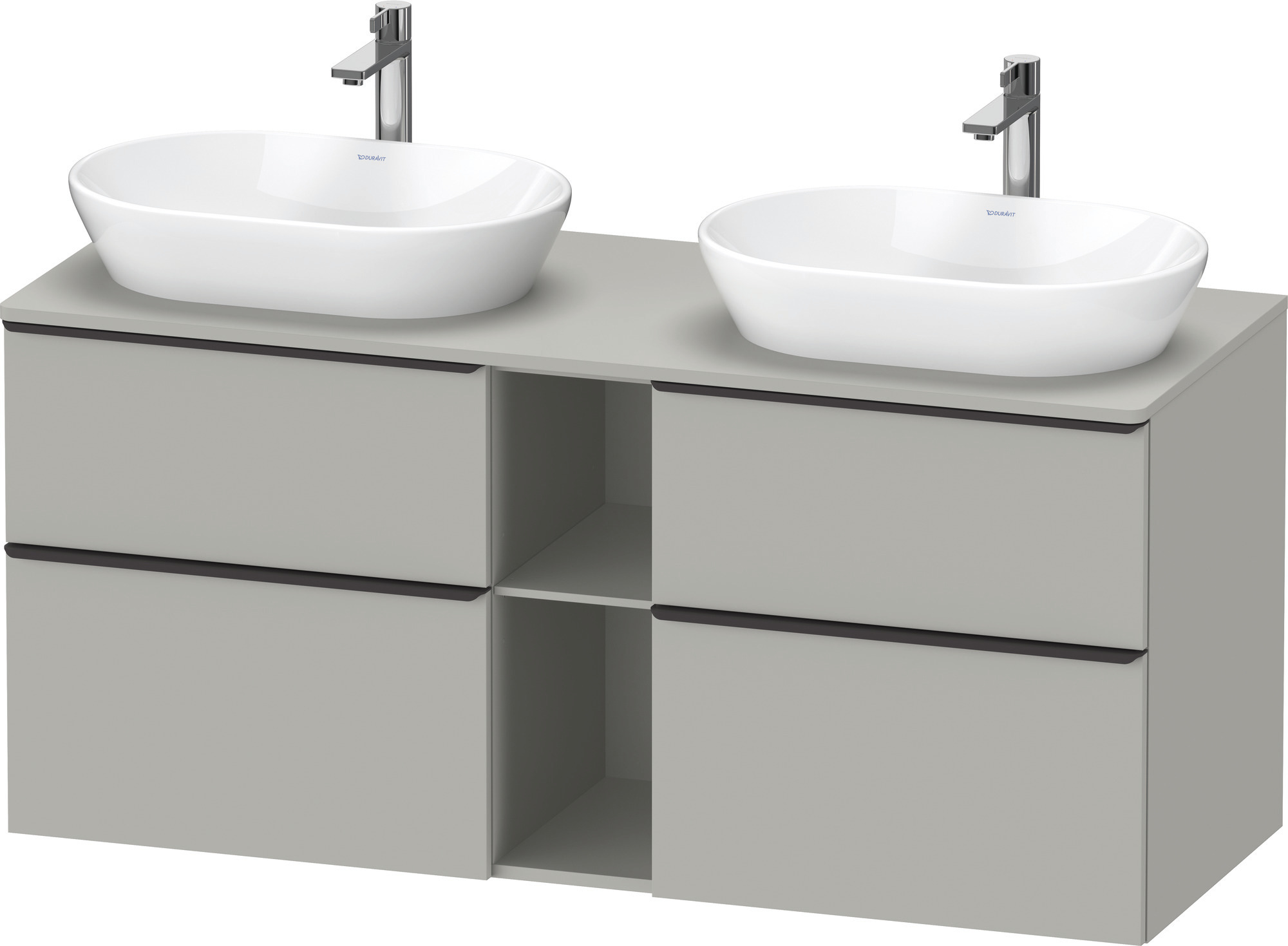 Duravit D-Neo,Kons-WTU,B,AZ:2,SBK:2,Gr:D Schw 1400x550x644mm,Wdh,Betongrau Matt,Dekor