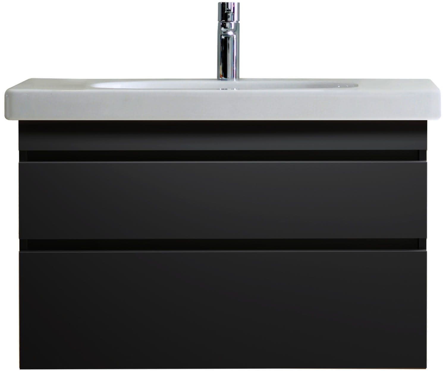 DU Möbelwaschtisch DuraStyle 1000 mm mit ÜL, mit HLB, 1 HL, weiß