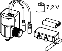 TECEfilo Ventileinheit 7,2 V-Batterie