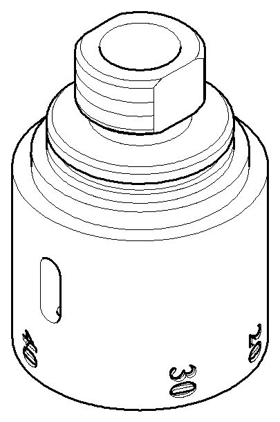 DO Griff für Thermostat ERSATZTEILE 091733002 D 47 x 50 mm Chrom