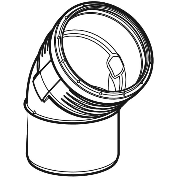 Geberit Silent-PP Bogen 45Gr d75
