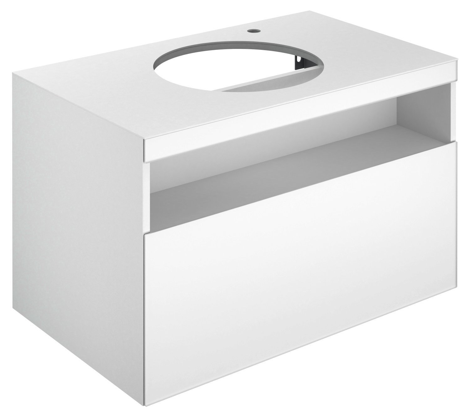 KEUCO WUB Stageline 32865 m.Ausz. Hahnl.re. 800x550x490mm inox