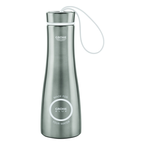 GROHE Trinkflasche GROHE Blue 40848 Flasche aus Edelstahl Volumen 450 ml GROHE Trinkflasche GROHE Blue 40848 Flasche aus Edelstahl Volumen 450 ml