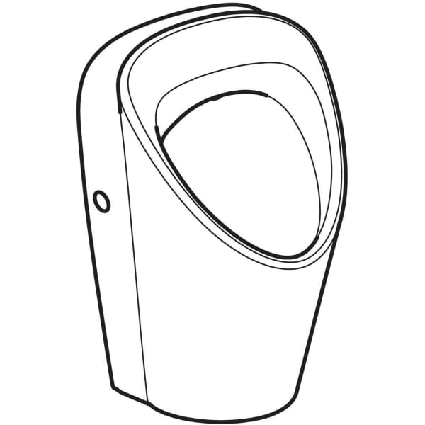 Geberit Renova S Urinal, Zulauf von hinten Abgang hinten od. unten, weiß