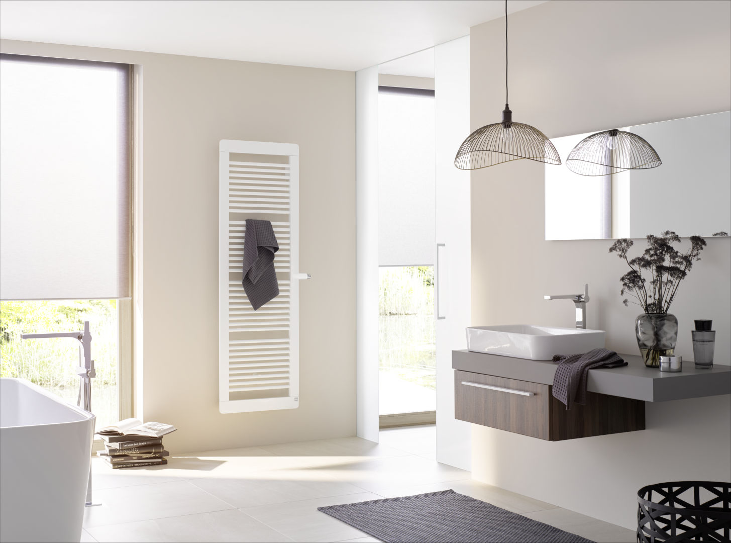 Kermi Credo plus BH973x33x750mm QN610, weiß, links