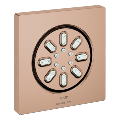 GROHE Seitenbrause 26802 Rainshower Aqua eckig 2 Strahl 3,3 l/min warm sunset gb. GROHE Seitenbrause 26802 Rainshower Aqua eckig 2 Strahl 3,3 l/min warm sunset gb.