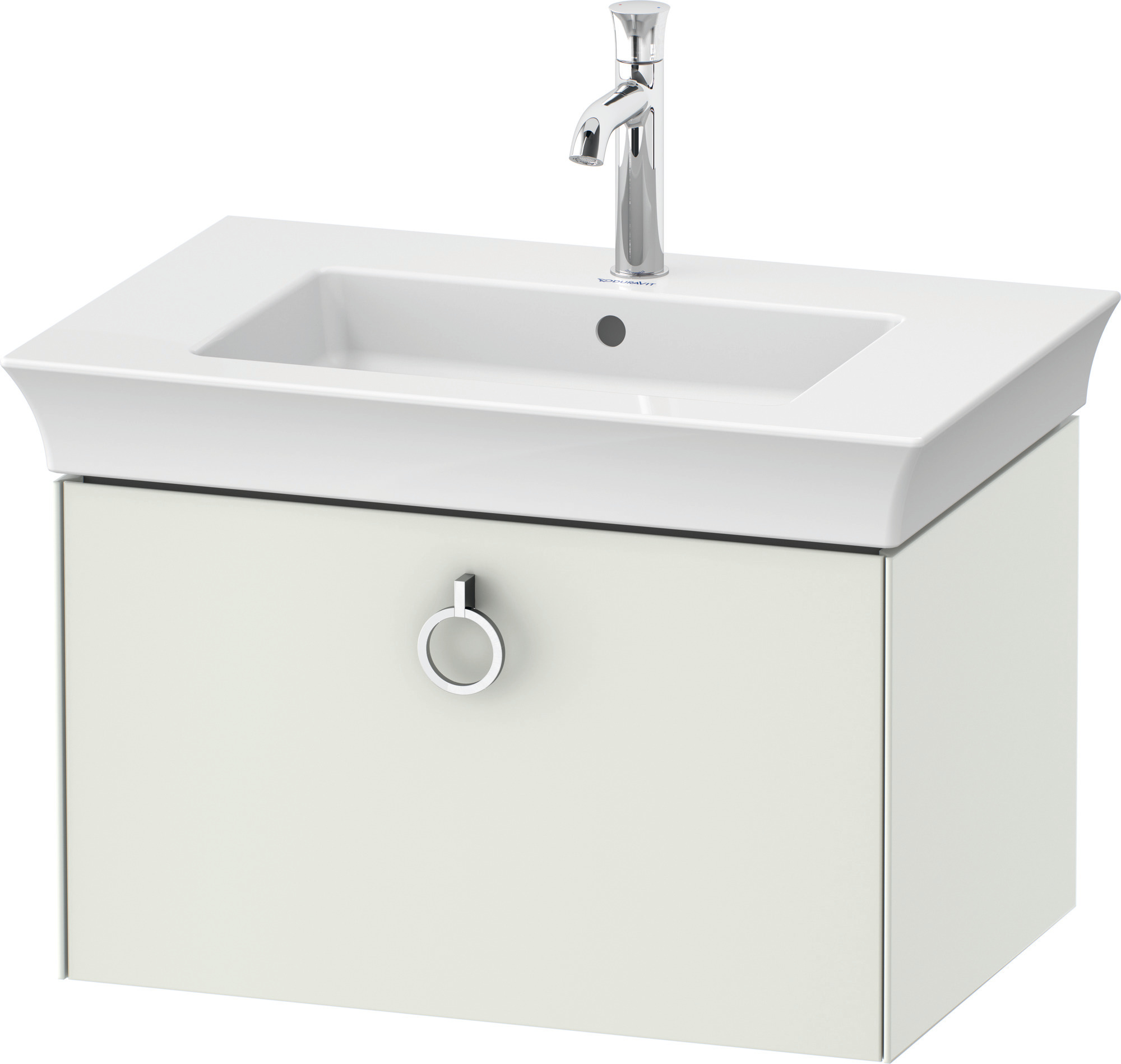 Duravit WTU wandh. White Tulip,1 Ausz., mit Griff,410x684x458,Weiß Seidenmatt