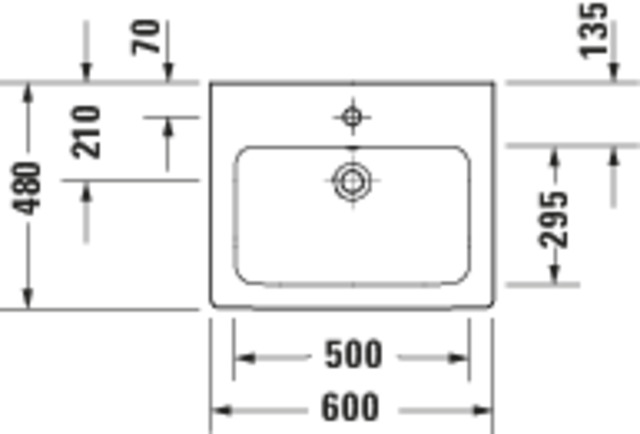 DU D-Code 2.0 WT 600x480mm,m.ÜL,m.HLB, Weiß HG
