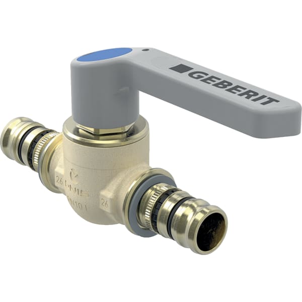 Geberit Mepla Kugelhahn Ms d40 mit Betätigungshebel