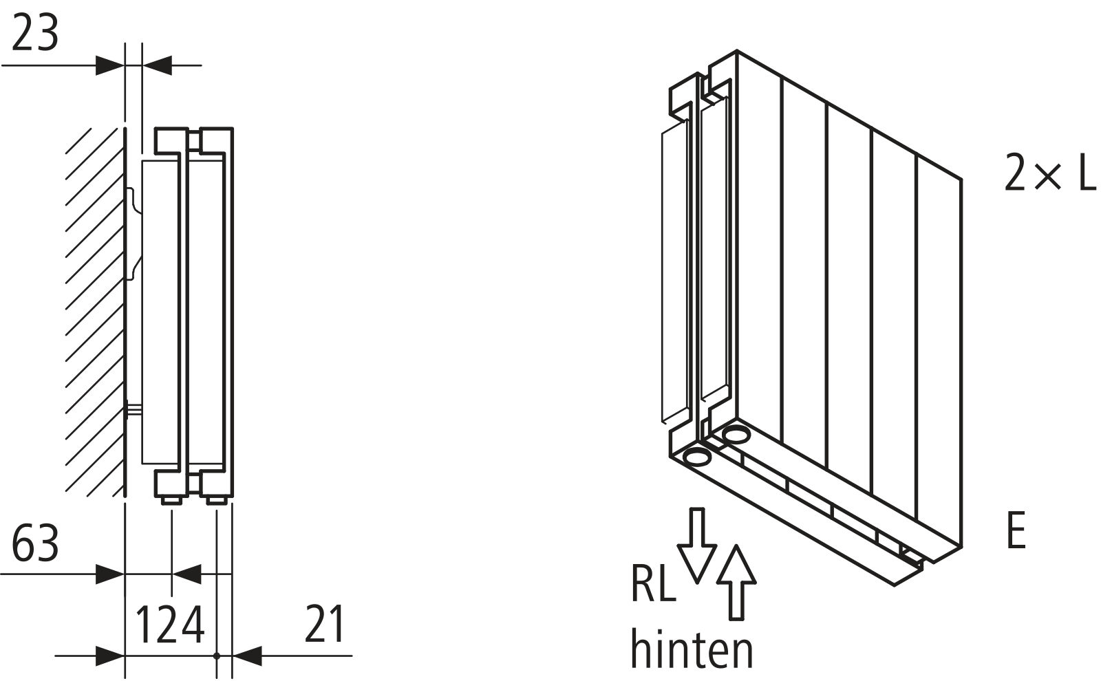 Kermi Heizwand HVN Typ22 BH1800x122x1400 QN5422, RAL9016, 6 bar, ANB12