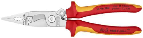 Elektroinstallationszange L.200mm VDE verchr.Mehrkomp.-Hüllen Elektroinstallationszange L.200mm VDE verchr.Mehrkomp.-Hüllen
