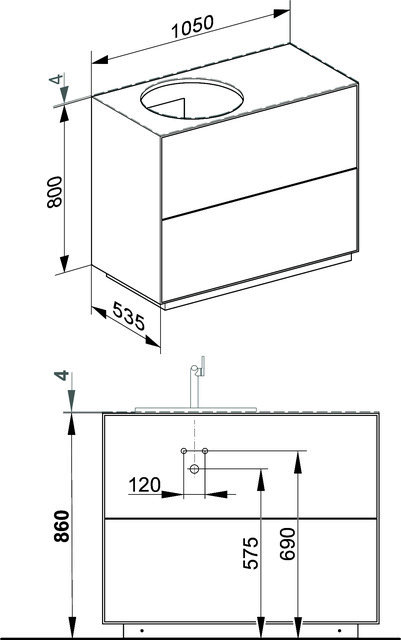 KE WUB Standm. Edition Lignatur 33371 Vari.-WT L. 2 Ausz. Eiche Ve./Gl. ws sat