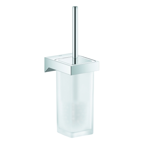 GROHE WC-Bürstengarnitur Selection Cube 40857 Glas/Metall Wandmontage chrom GROHE WC-Bürstengarnitur Selection Cube 40857 Glas/Metall Wandmontage chrom