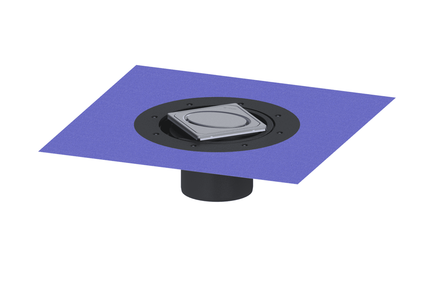 KESSEL-Aufsatzstück Variofix Designrost Oval, V2A, L 15