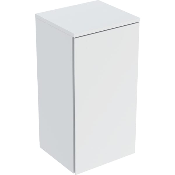 Geberit Renova Plan Seitenschrank mit 1 Tür 33x65x29,7cm, weiß/l. seidenmatt