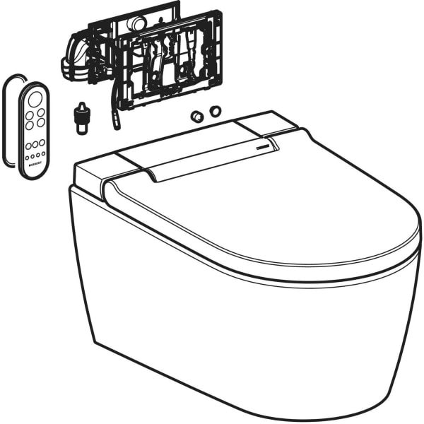 Geberit AquaClean Sela WC-Komplettanlage WWC, DuoFresh, weiß