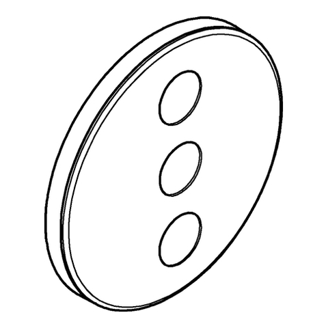 GROHE Rosette 48367 rund für SmartControl moon white