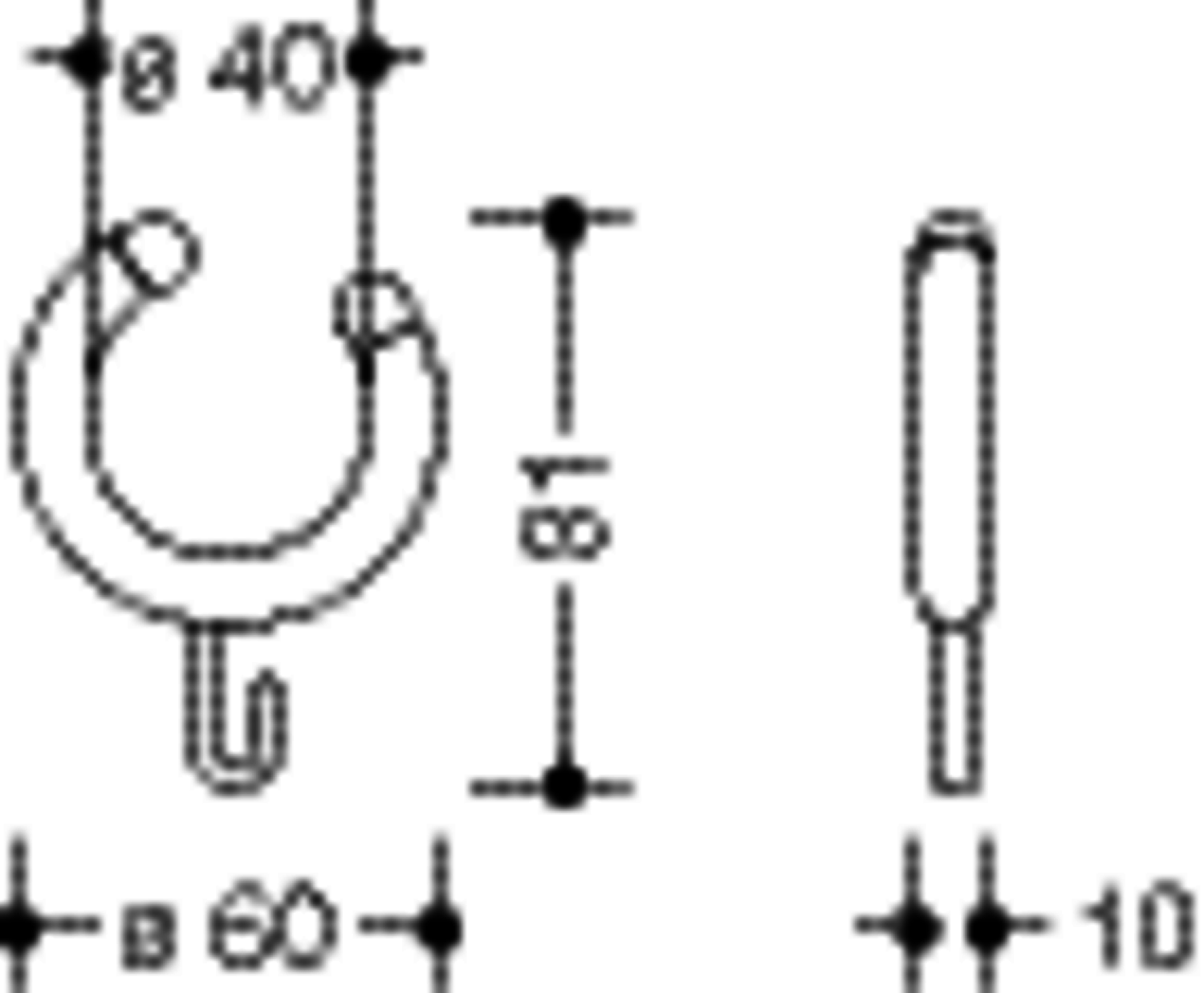 HEWI Vorhangringe, 5 St., f. Serien 801,805 C.,800 K aquablau