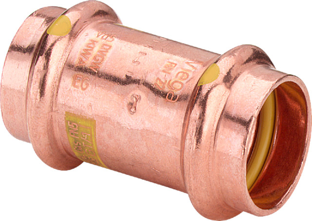 Viega Muffe mit SC Profipress G 2615 für Gas in 22mm Kupfer
