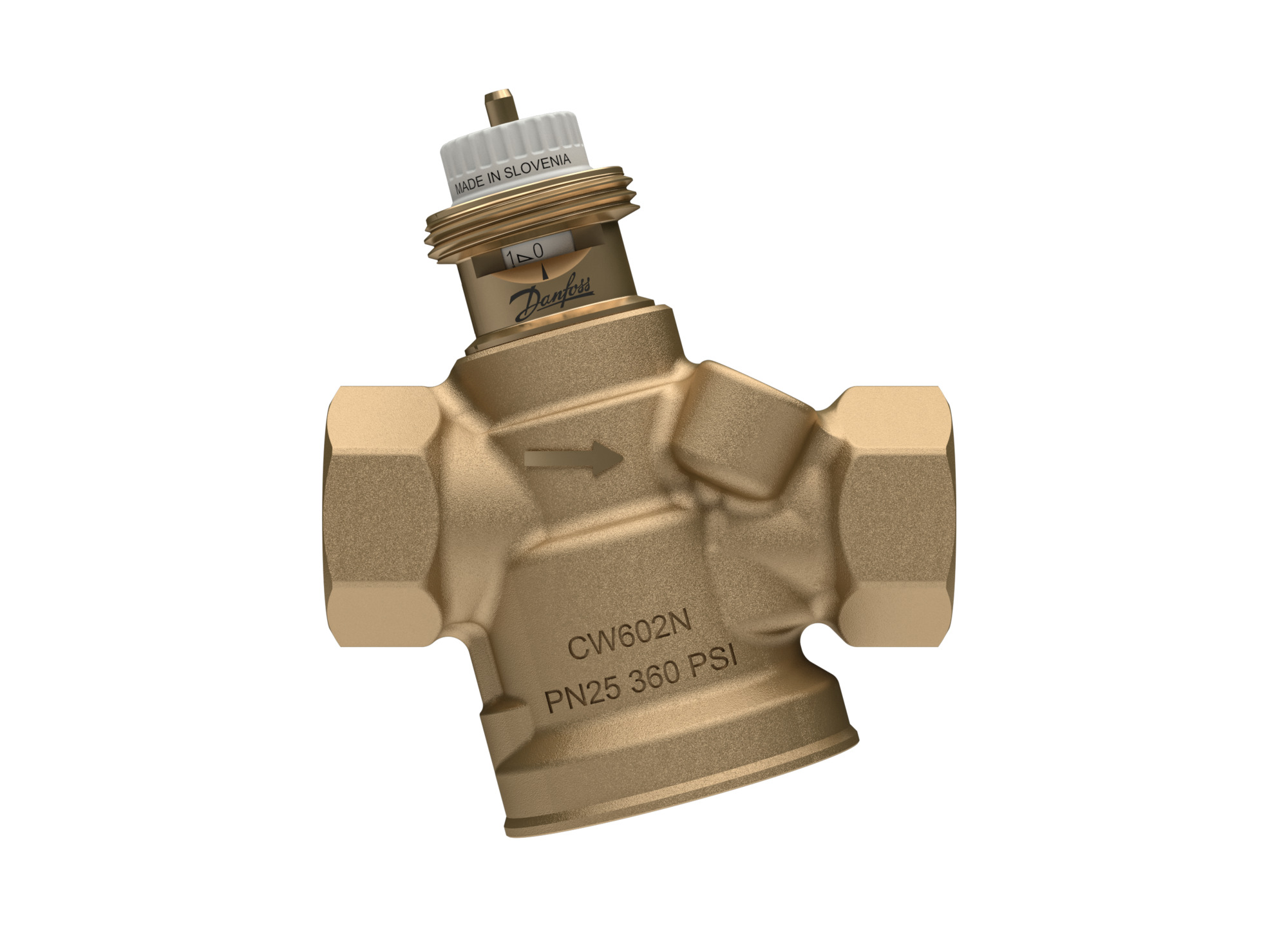 Danfoss druckunabh. Regelventil ABQM 4.0 DN15, 70-700 l/h, m. Messnip. 1/2"IG