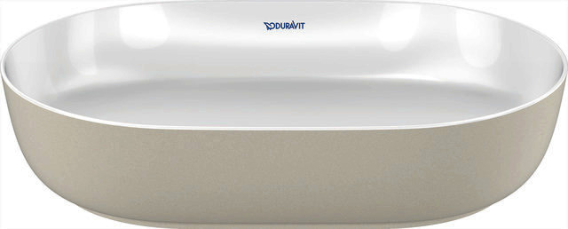 DU Aufsatzbecken Luv 600mm o.ÜL, o.HLB, grau seidenmatt, WG