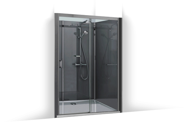 Roth Komplettdusche Vinata Spirit Ni Hoch anthrazit 1560x777 ESG klar