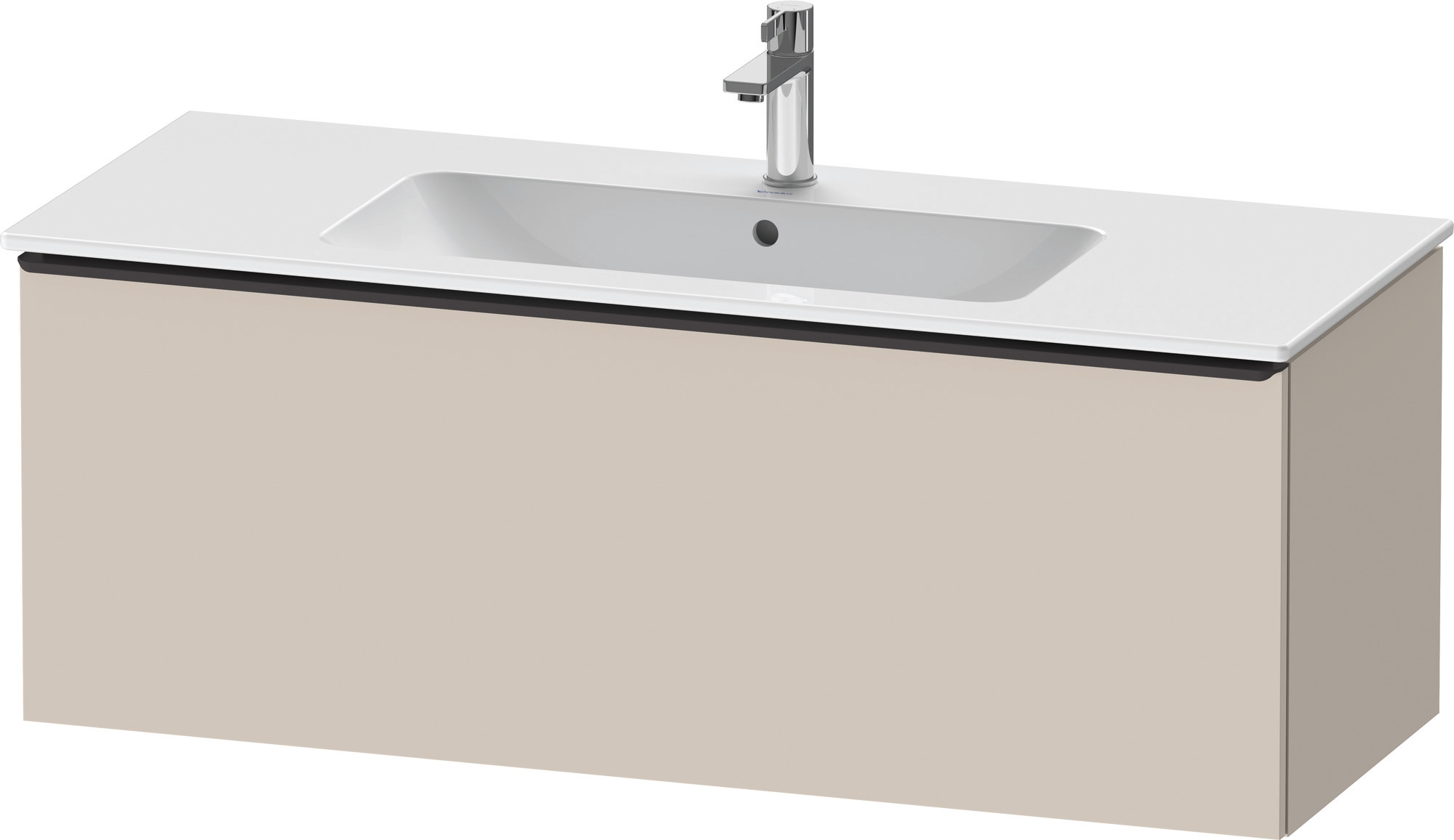 Duravit D-Neo WTU,Wdh,Ausz:1,Gr:Diamant Schw. 1210x462x440mm,Taupe Matt, Dekor