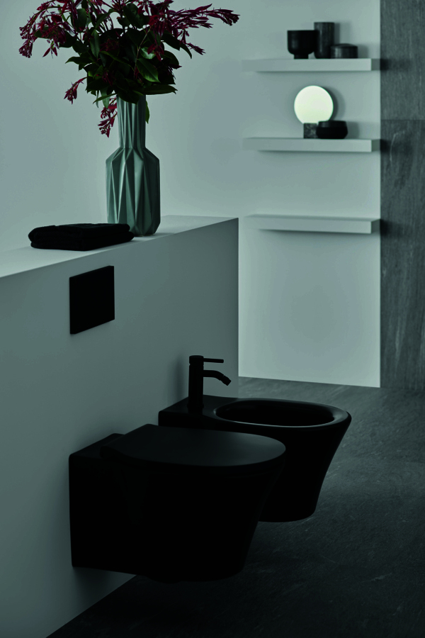 IS Wand-WC Connect Air Randlos 360x540x350mm Schwarz
