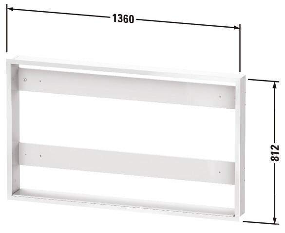Duravit Einbauset f. LM Spiegelschränke