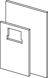 TECEprofil Brandschutzplattenset für Standard WC-Module m. TECE-SPK