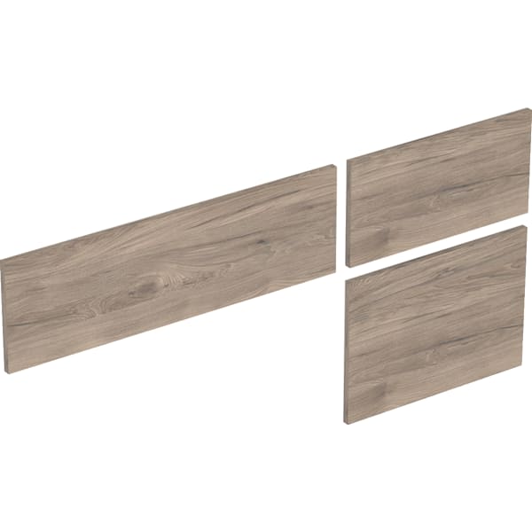 Geberit VariForm Set Schubl.-Front für US für WT, mit 3 Schubl. B=120cm, Nussbaum