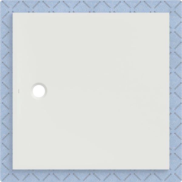 Geberit CleanFloor30 Duschfläche 120 x 120 cm integriert, mit Dichtvlies, weiss matt