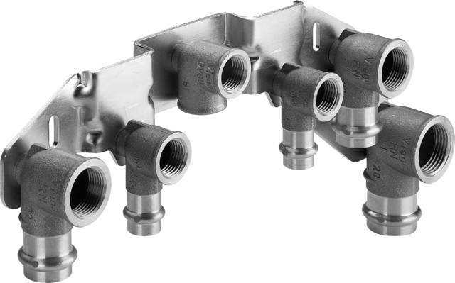 Viega Montageeinheit mit SC Sanpress 2229 in Rp1/2 Rotguss