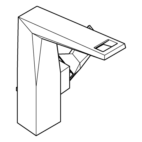 GROHE EH-WT-Batterie Allure Brilliant 24344 L-Size supersteel
