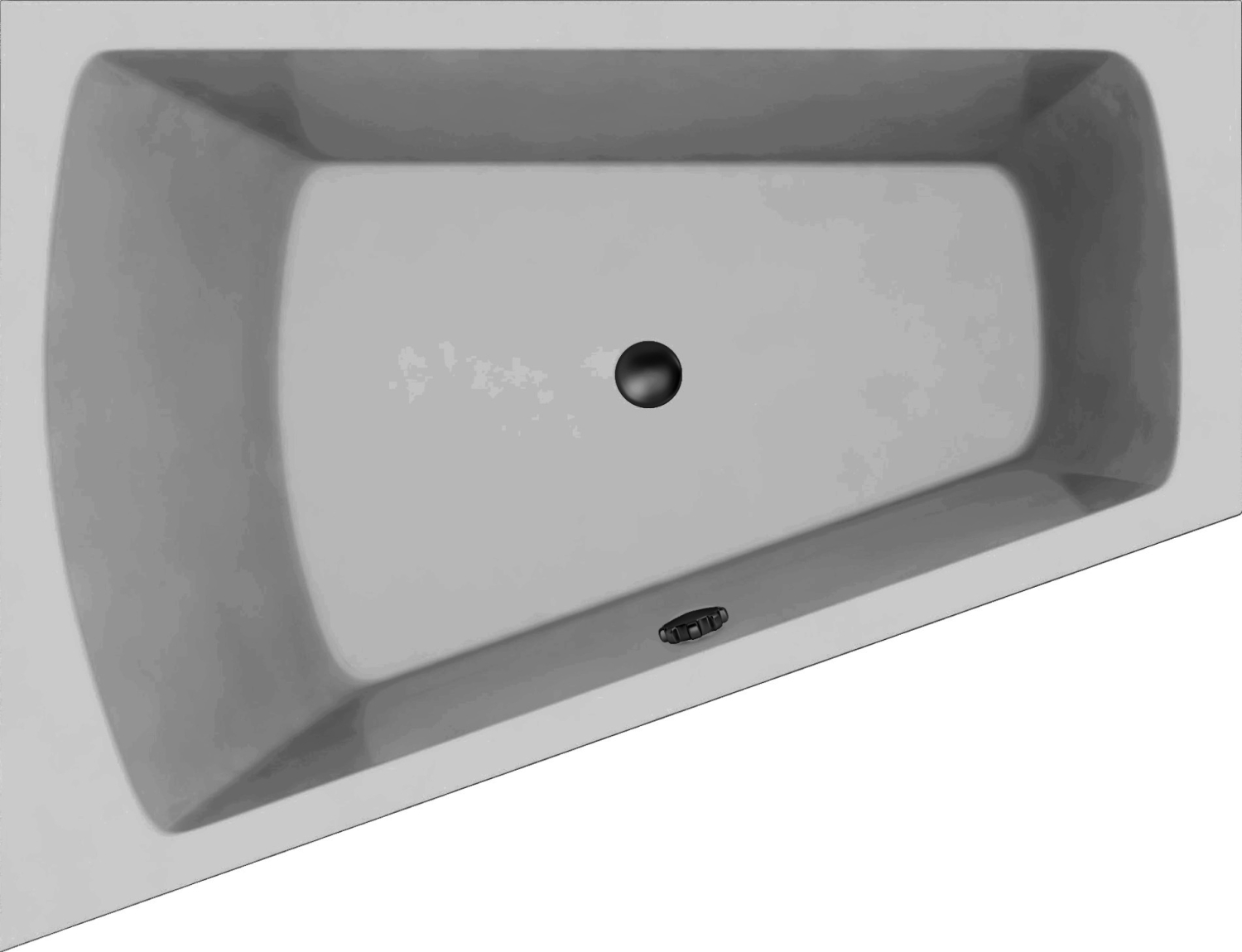 ST 170/130 U links weiß Trapezbadewanne 1700x1300/700x470 ST 170/130 U links weiß Trapezbadewanne 1700x1300/700x470