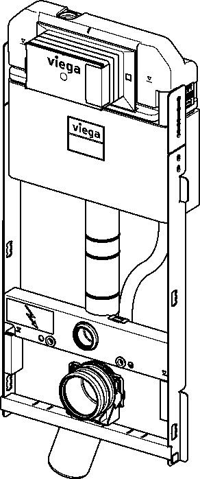 Viega WC-Modul Prevista Dry Plus 8515 BH: 937-1077