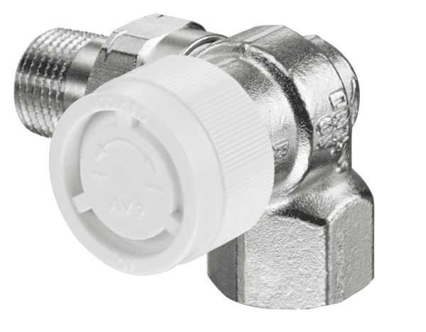 OVENTROP-Thermostatventil "AV 9" DN15, R 1/2", PN10, Winkeleck rechts