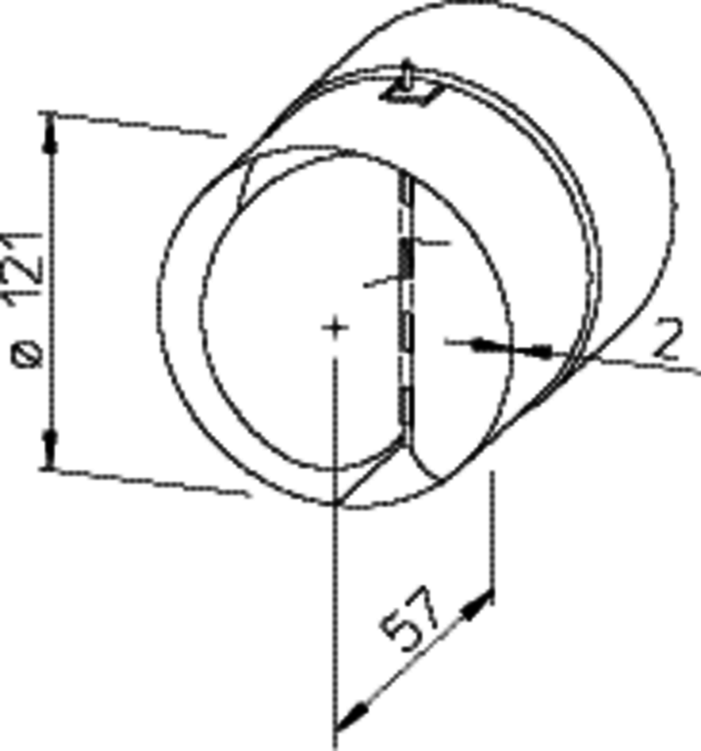 Helios RSKK 125 Rohr-Verschlußklappe aus Kunststoff, DN 125 mm