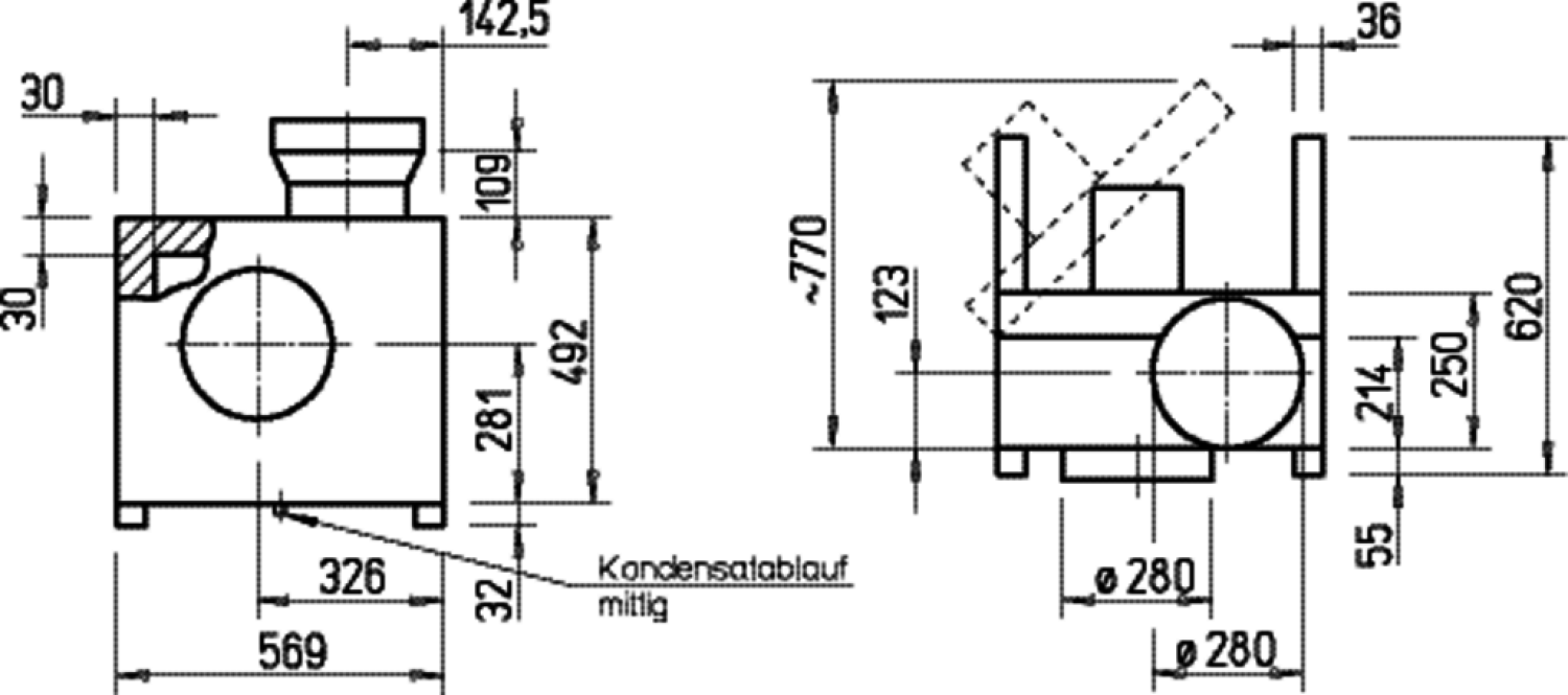 Helios MBD EC 280 Megabox EC-Motor 3-PH 50/60Hz regelbar DN 280